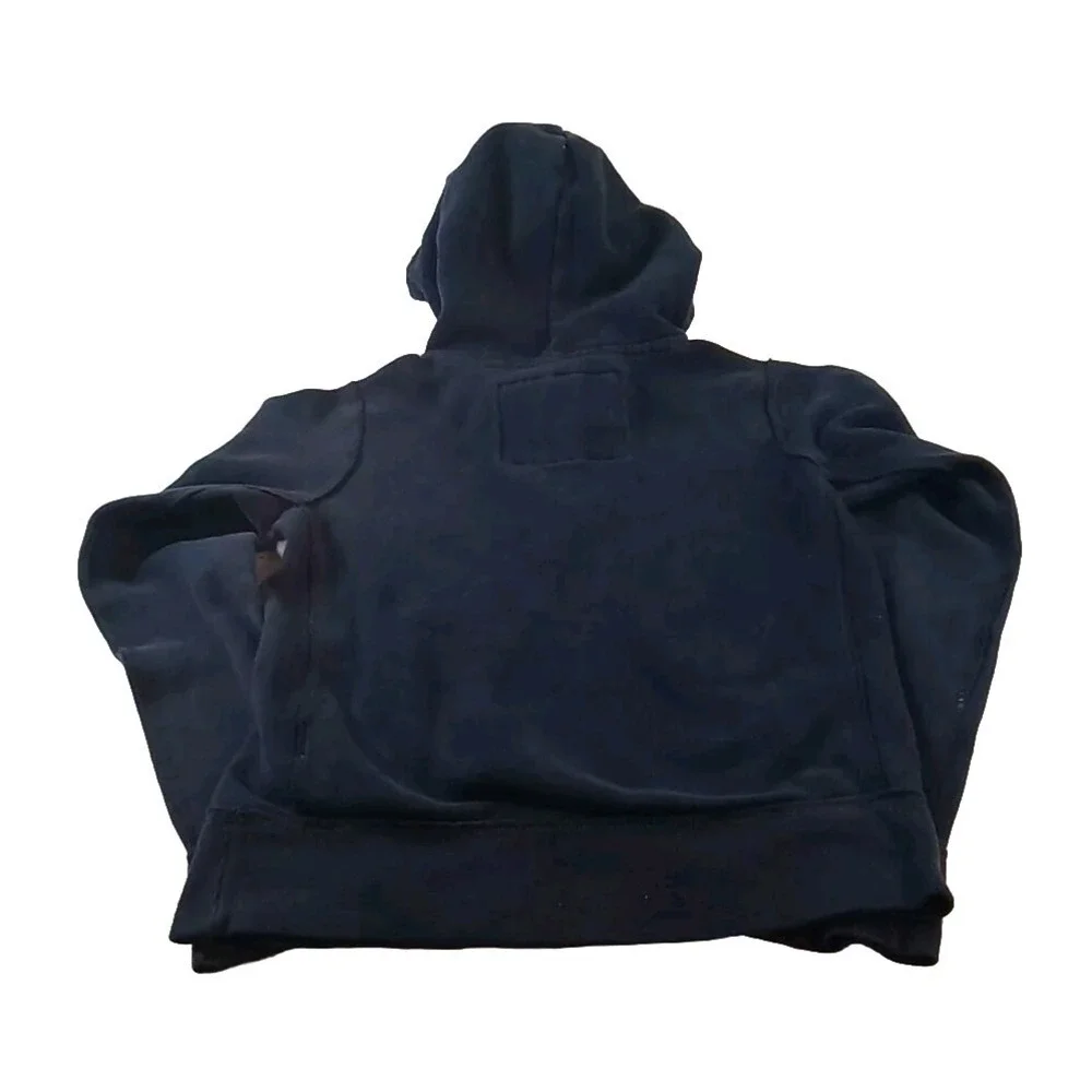 Abercrombie & Fitch‎ Hoodie Black Boys Size Large Muscle Popover Pockets Thermal